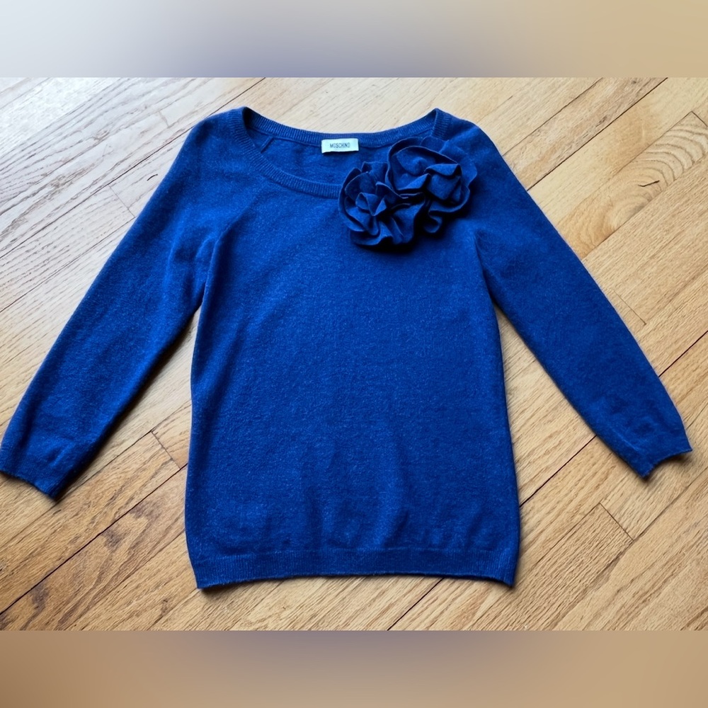 Moschino Royal blue pullover sweater size 8